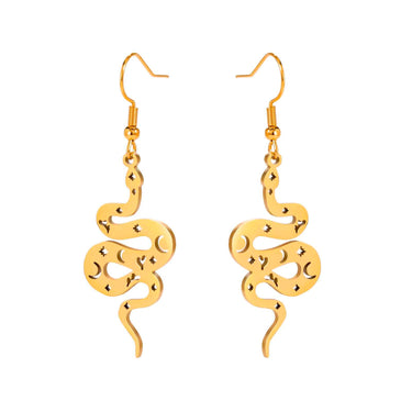 Boucles d’oreilles Serpent Créoles